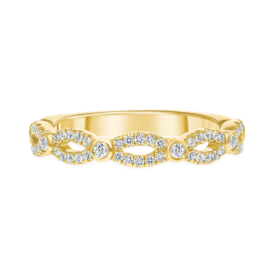 gold diamond stackable rings