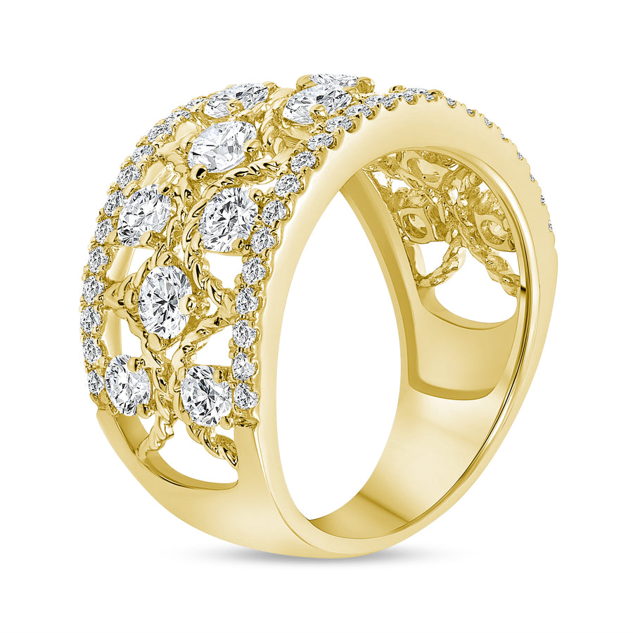 Rose Gold Diamond Fashion Ring of Total Diamond Weight, ALR-14328