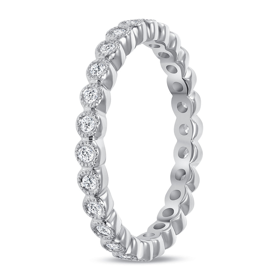 Eternity diamond ring white gold | Diamond Collection Inc