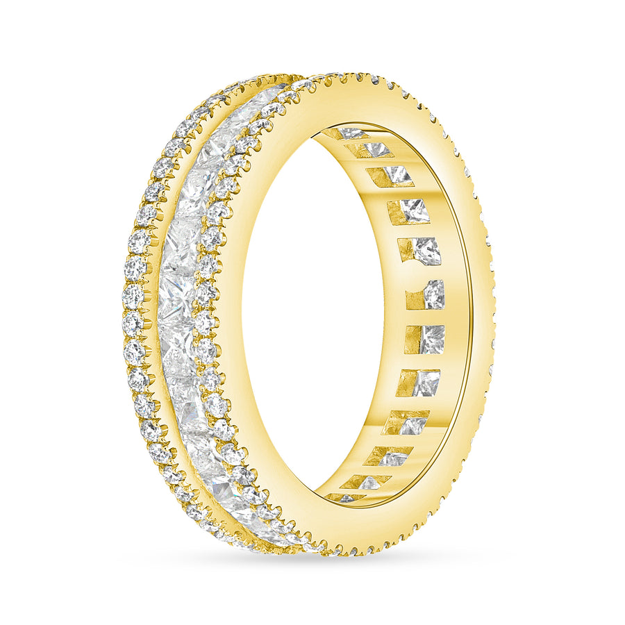 princess diamond wedding ring gold